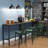 Amner Metal Base Dining Table-1725295400-1725295401