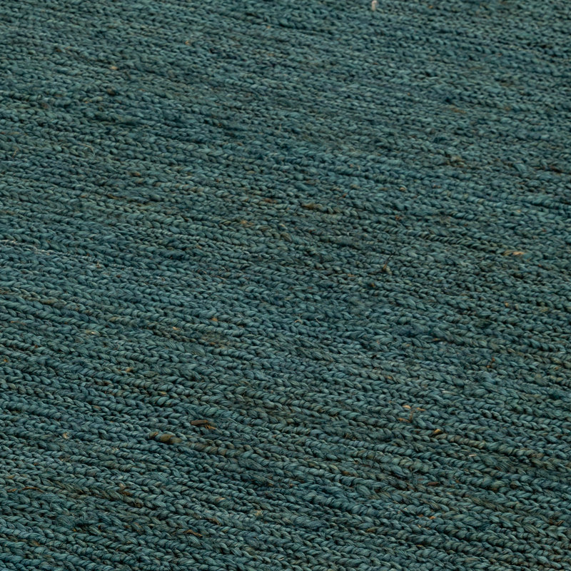 Spathariko Jute Hand Woven Teal Area Rug, Rectangle 160 x 230cm