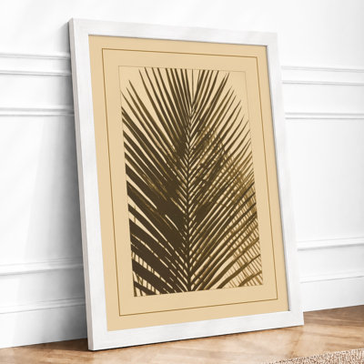 Palm Frond Study Botanical - Framed Print