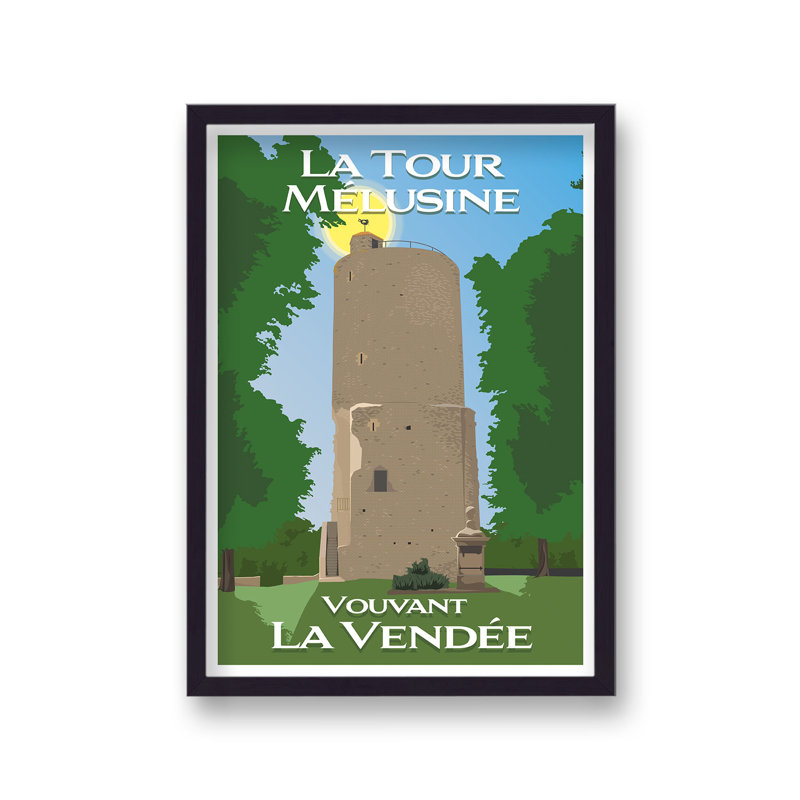 Travel La Tour Melusine Vouvant by Vouvart - Single Picture Frame Print