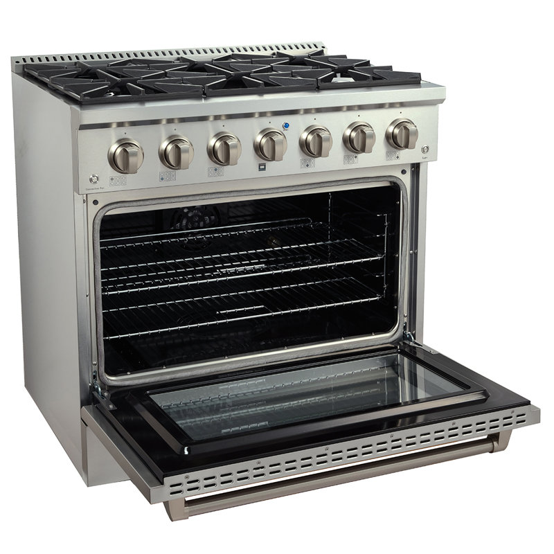 ProLine Range Hoods 36" 4.5 Cubic Feet Natural Gas Freestanding Convection Range
