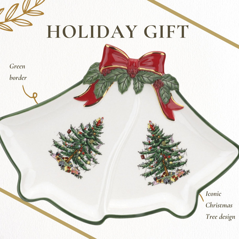 10" x 6.75" Ribbon Bell Dish
