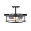 Plafonnier semi-encastré cylindrique 13,75 po Attah-1786461392