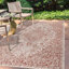 Tapis intérieur / extérieur rouge / taupe Nate Boho Medallion-1024181161
