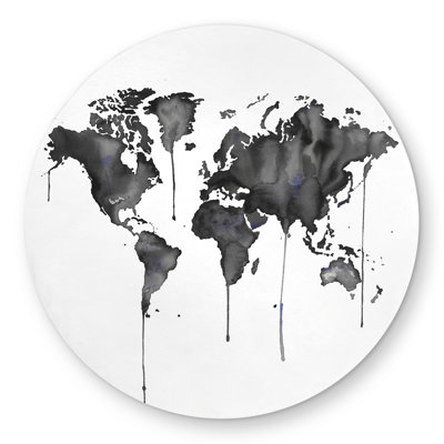 Watercolor World Map Rug | Travel Decor for Living Room