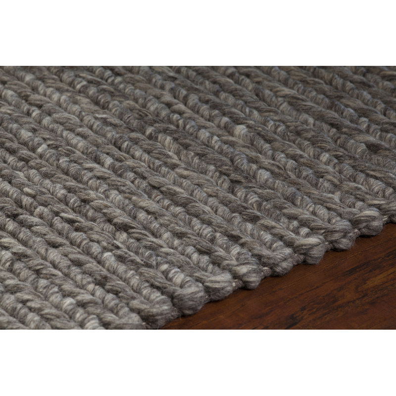 Valencia Wool Area Rug in Brown, 9' x 13'