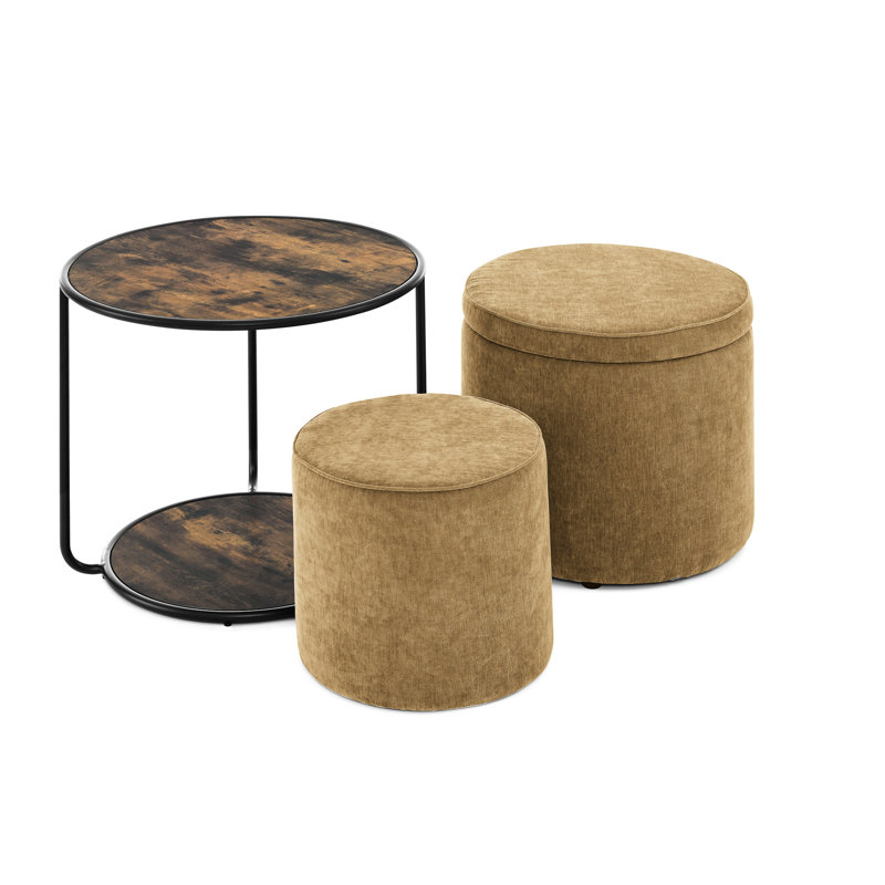 Jaune foncé avec rangement et design splendide et table classique, Jaune foncé