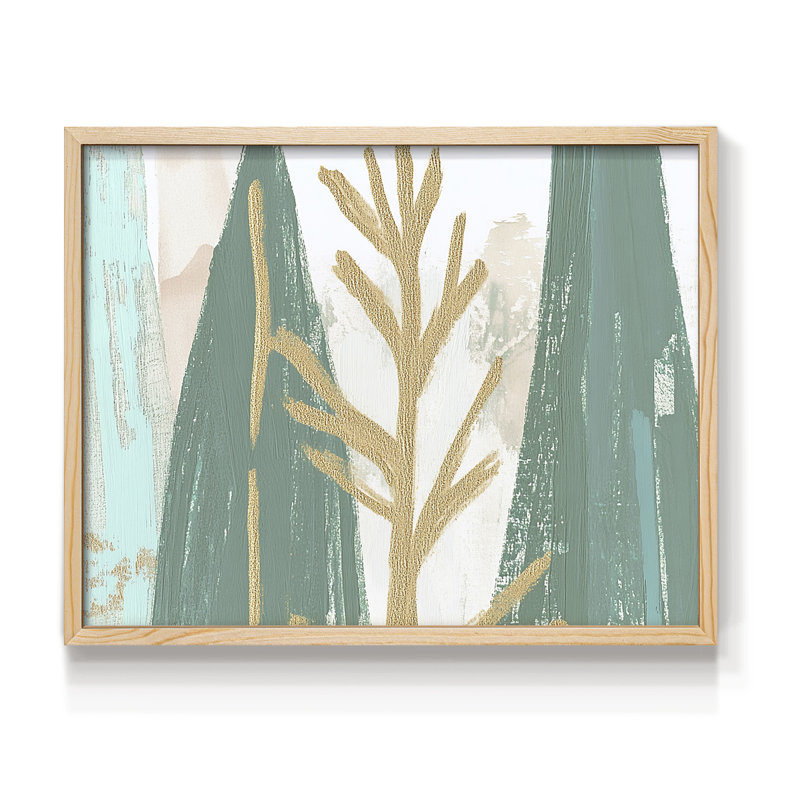 Chirstmas Art-CXVIII -Framed Print - Restickable, H 8 po x l 10 po, Naturel