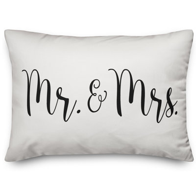 Coussin Mr et Mme Script