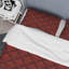 Red Luxury Damask - Ensemble de housse de couette abstrait - Microfibre de polyester-835903484