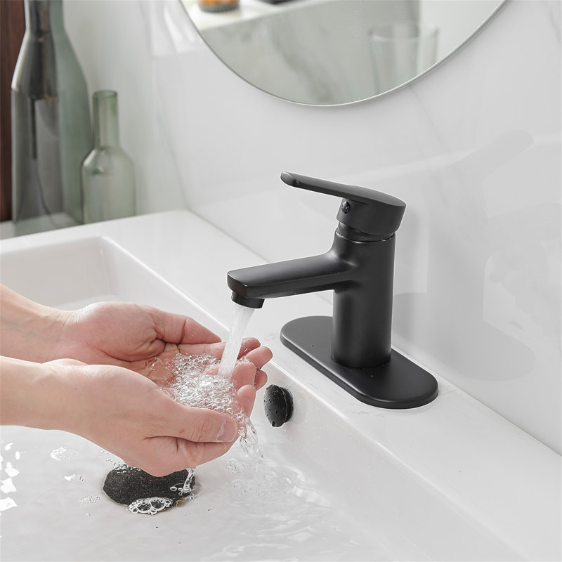 Robinet de salle de bain monocommande à petite arche