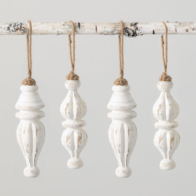 6.5'' Wood Finial Ornament