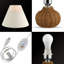 Lampe de table en rotin 