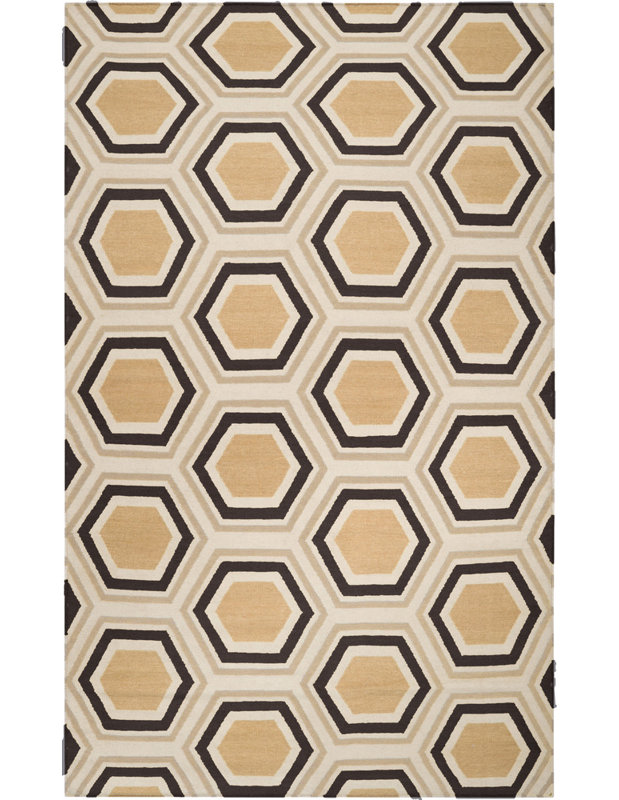 Billy-Joe Wool Geometric Indoor Rug, Rectangle 8' x 11'