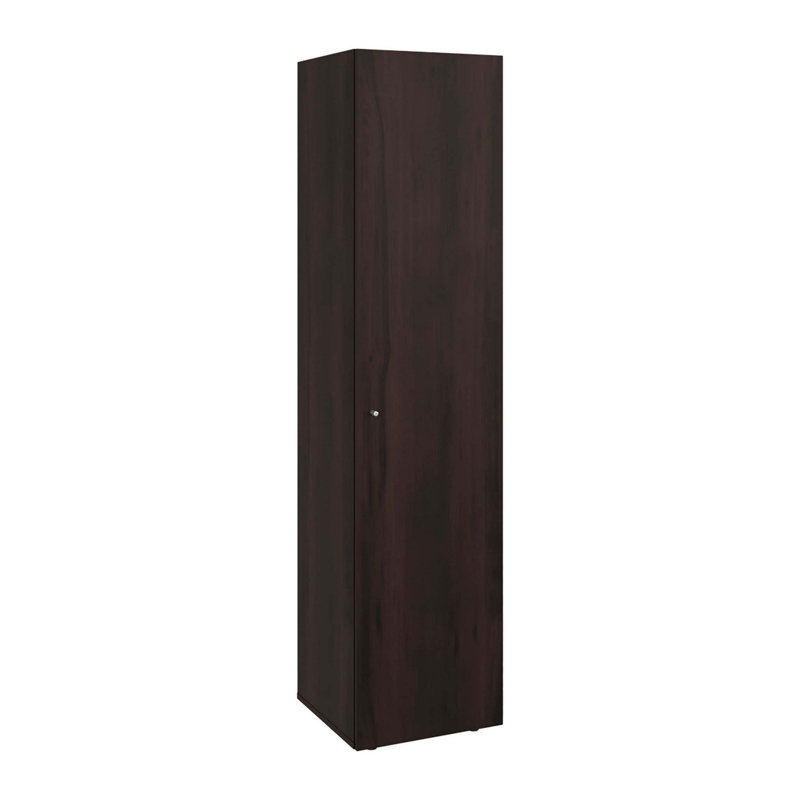 Armoire de rangement 4 tablettes en noyer teint, Noyer