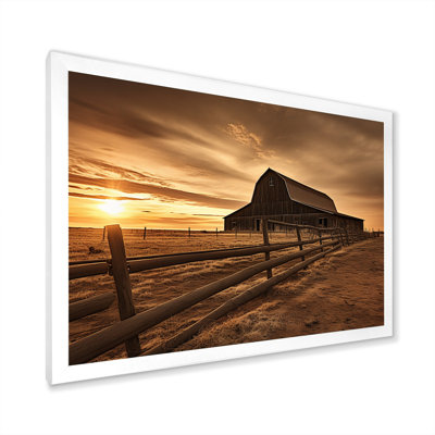 Barn Scenery At Dusk II - Barn Wall Art
