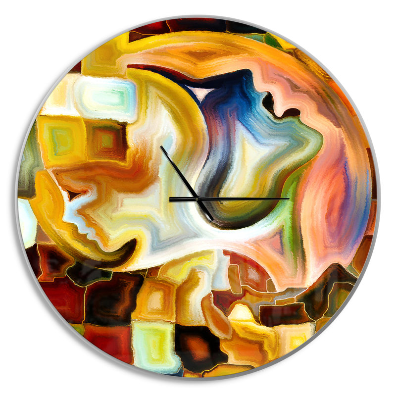 Way of Inner Paint - Horloge murale moderne, Surdimensionné