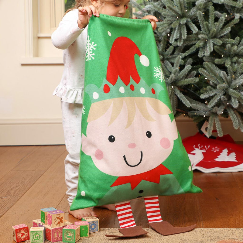 Elf Boy Christmas Sack