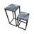 Scottdale Nesting Side Table For Living Room, Metal Plant Stand with MDF Top, Nest of End Table