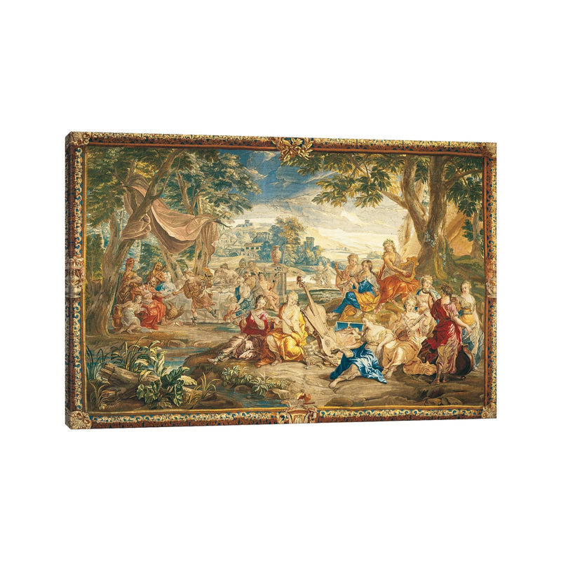Brussels Tapestry, 18Th Century by Top Art Portfolio - Wrapped Canvas Painting, 20.32 cm H x 30.48 cm W