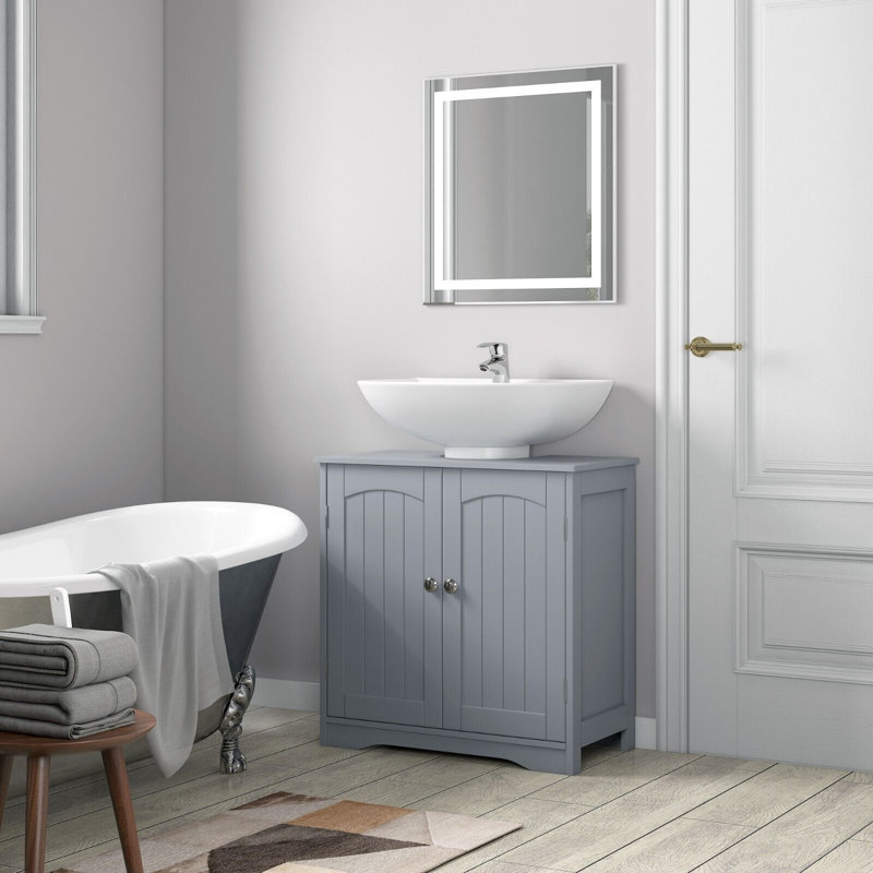 Abiramy 580mm Single Bathroom Vanity, Grey