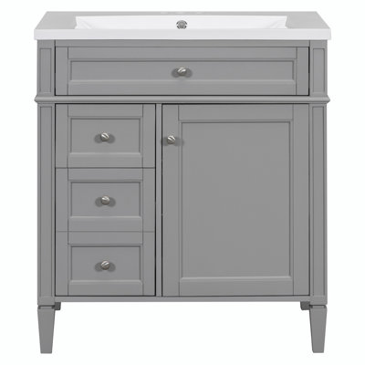 Meuble-lavabo simple avec plateau Sahori