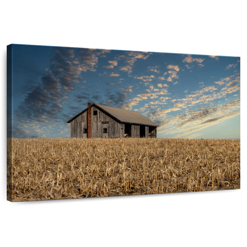 Lilie Rustic Countryside Barn, 20" H x 30" W