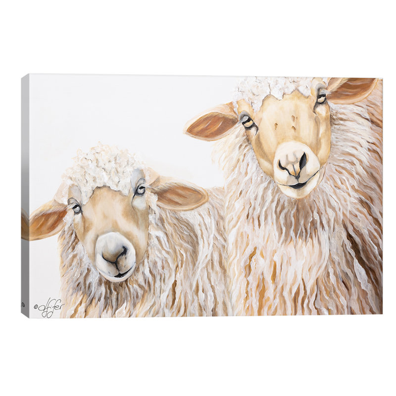 Ba Ba White Sheep by Diane Fifer - Print, No Frame, 30.48 cm H x 45.72 cm W