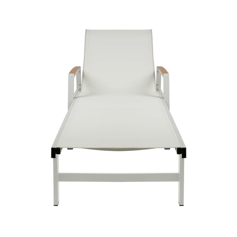 Chaise longue d'extérieur élégante avec inclinaison réglable