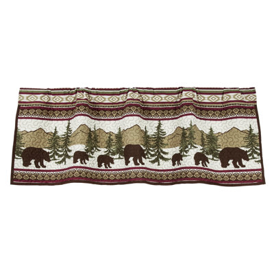 Bear Trail Cotton Ruffled Window Valance