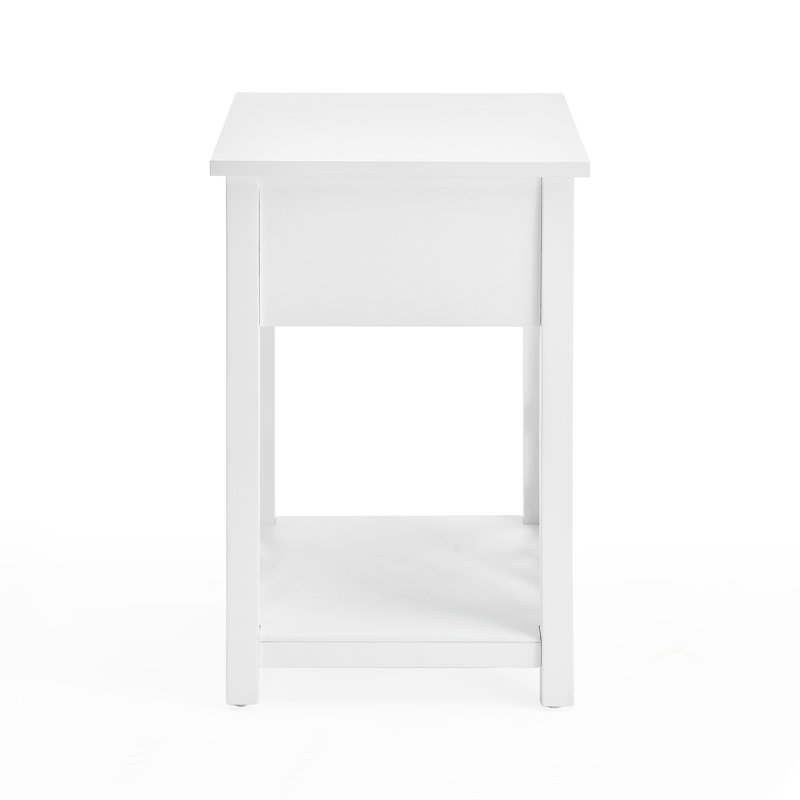 Middlebury 3-Piece Pine Wood Coffee & End Table Set in Crisp White