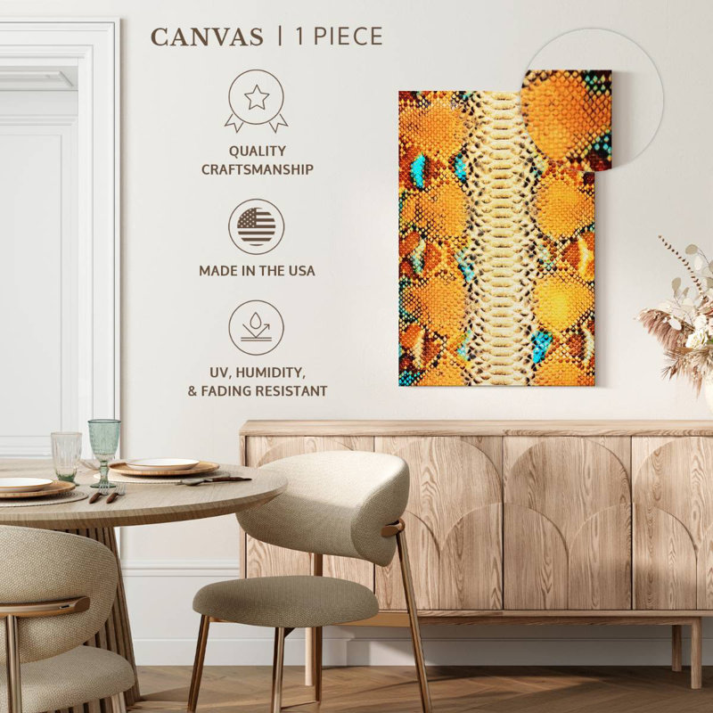 Brampt Python Snake Skin, 39" H x 26" W