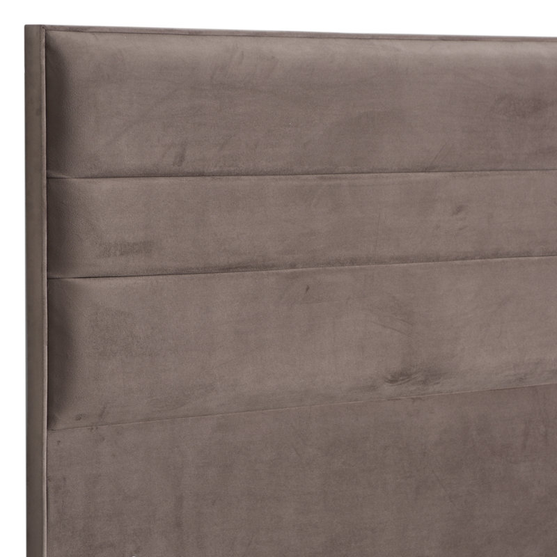 Naples Floor Standing Headboard, Mole, Super King (6'), Velvet
