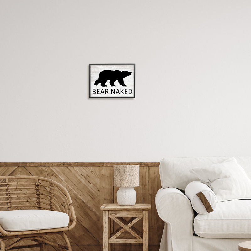 Ours en peluche, H 11 po x l 14 po x P 1,5 po, Giclée encadrée noir minuit