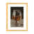 Toile avec cadre en bois beige est en rupture de stock