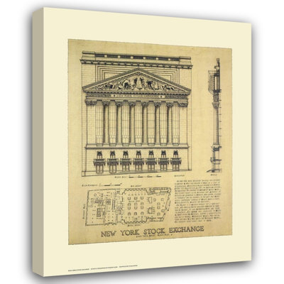  Vilar, Roger Gallery Wrapped Canvas Art Titled: New York Stock Exchange