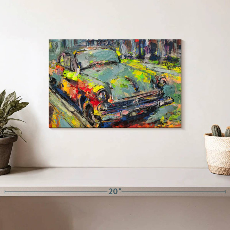 Mehar Abstract Car, 8" H x 12" W