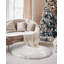 Tapis blanc à poils longs Haja Fluffy-55267646