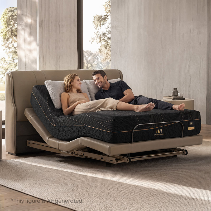 Grand matelas en mousse viscoélastique gélifiée 14 po avec housse Ice-Tech, 14", Queen