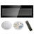 60 Inch Electric Fireplace With Remote, Multi Color Flame & , 1400W Heat, Design Tempered Glass Fireplace, Inch, Remote Operated, 11 Temperature Settings-1170033178