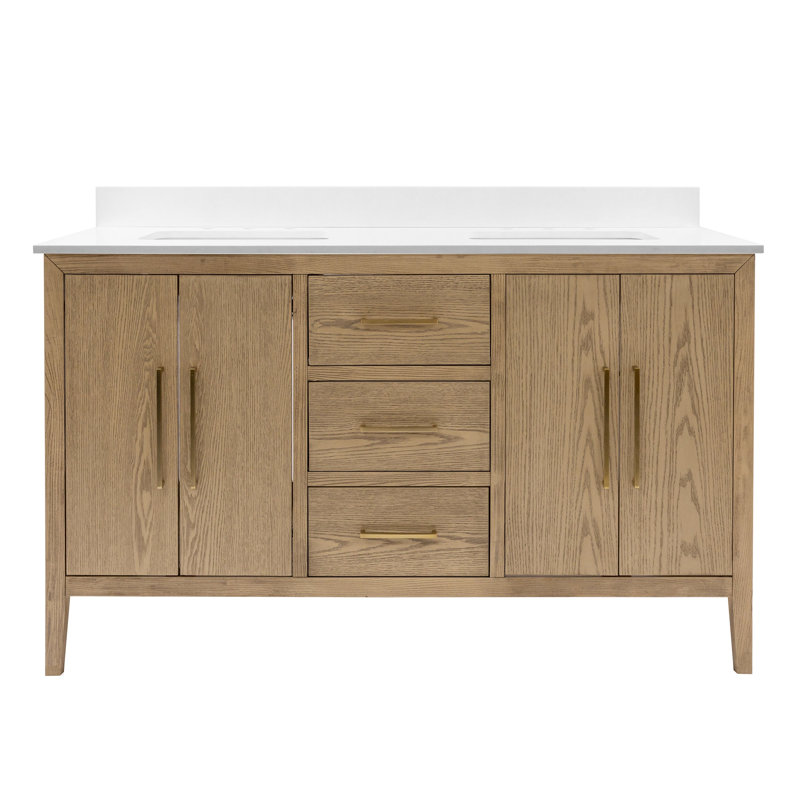 Meuble-lavabo double 60 po Parisian