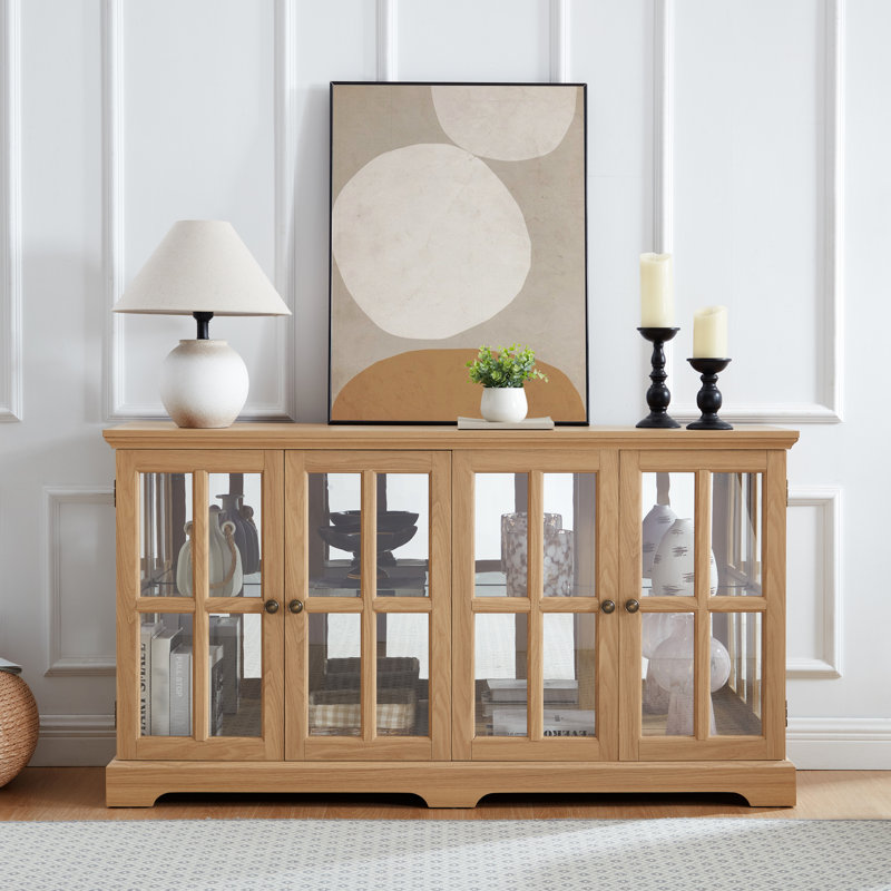 Magnifique vitrine avec panneau arrière en acrylique et tablettes réglables