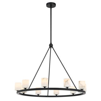 Rashana Matte Black Chandelier