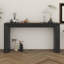 Console élégante de 59 po, conception de foyer, plateau en bois simple et fonctionnel, console en bois-121094964