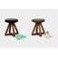 X Leather Accent Stool-18015239-35227824