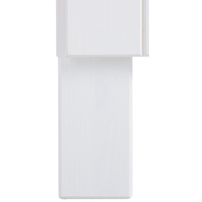 Edgarton Matte Base Unit, White/Honey