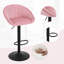 Swivel Upholstered Adjustable Height Counter Stool with Metal Frame-678519525