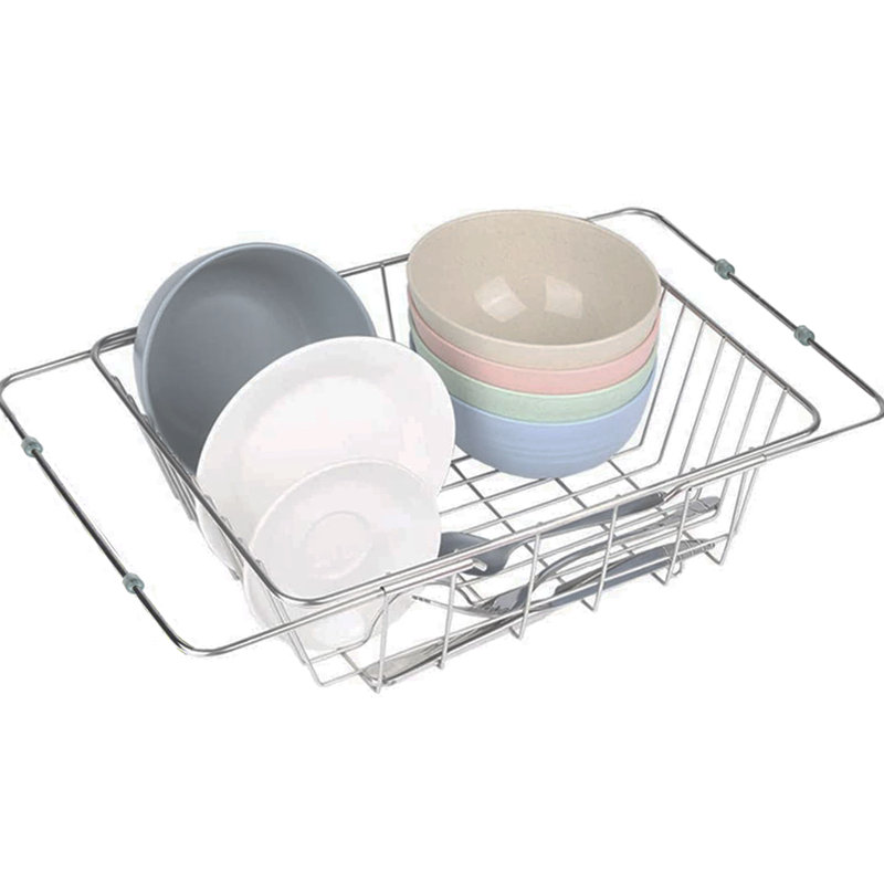 Adjustable Stainless Steel In Sink Dish Rack
