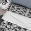 Ensemble de housse de couette transitionnel noir et blanc Floral Garden III-109146972