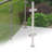 304 Stainless Steel Glass Railing Post Clamp Middle Post Balcony Stair Guardrail Support Column-60426988